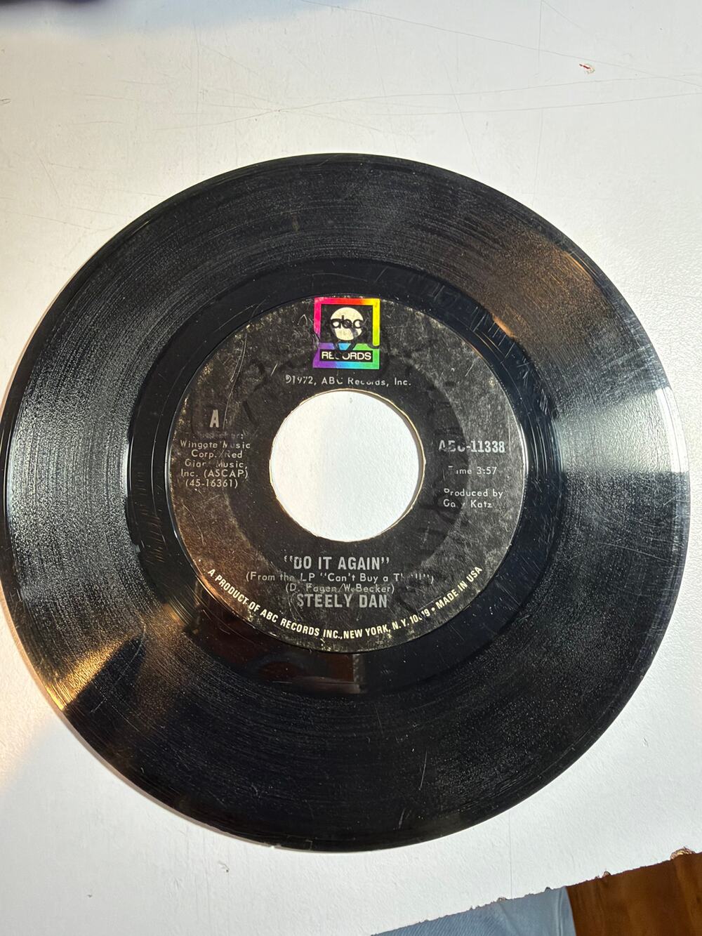 45 / Steely Dan / 1972 / Do It Again / Fire In The Hole vinyl record